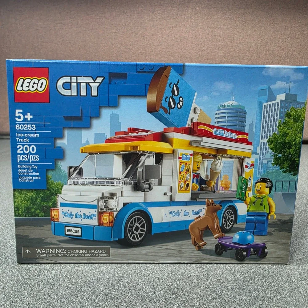 LEGO City Ice-Cream Truck Kids Blue New 60253 200 Pcs Great Vehicles
